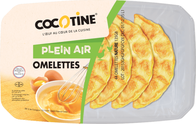 Omelettes gastronome nature POULE PLEIN AIR CEE2